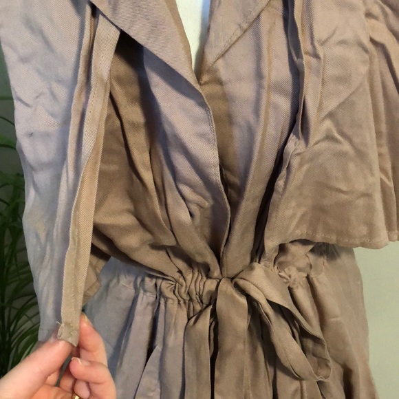 Tan Utility Vest / Open Tunic - Picture 4 of 8